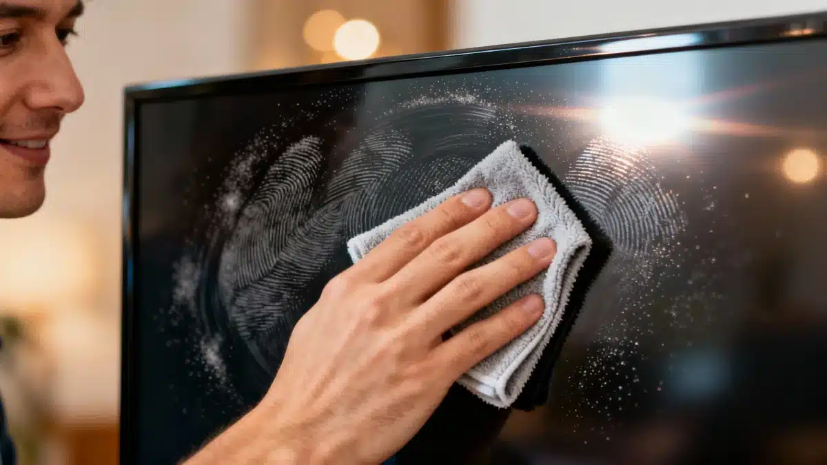 I’ve ditched chemical cleaners—this one household ingredient made my TV screen shine like new